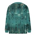 thumbnail image 4 of VEKDONE Ladies' Casual Floral Printed Knitted Cardigan With Button Up Jacket And Top A Multicolor XL, 4 of 5