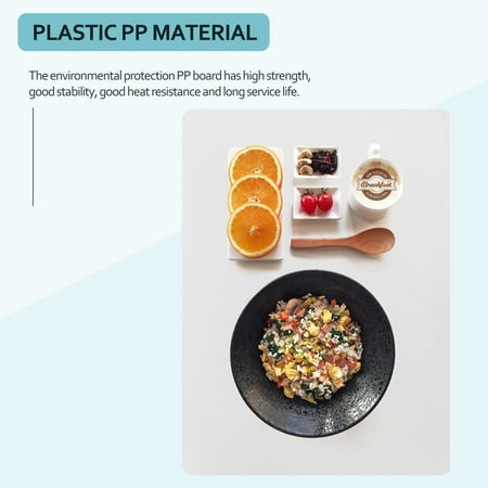 

Transparent Placemat Washable Placemat for Heat-Resistant Non-Slip Kitchen Placemat Table (8 Pcs)