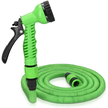 Garden Hose, Extendable Garden Hose 15m with 7 Functions Gun, Flexible ...