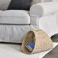 thumbnail image 3 of Household Essentials Oval Magazine Rack, Natural Seagrass, 3 of 9