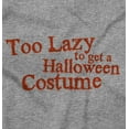 thumbnail image 2 of Too Lazy Ironic Halloween Costume Womens Slim Fit Graphic Tee Brisco Brands S, 2 of 5