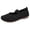 Black, variant on Gealkoca Women's Mary Jane Flats Slip On Walking Shoes Breathable Mesh Wide Toe Ballet Shoes Women's Casual Soft-Soled Closed Toe Flat Shoes