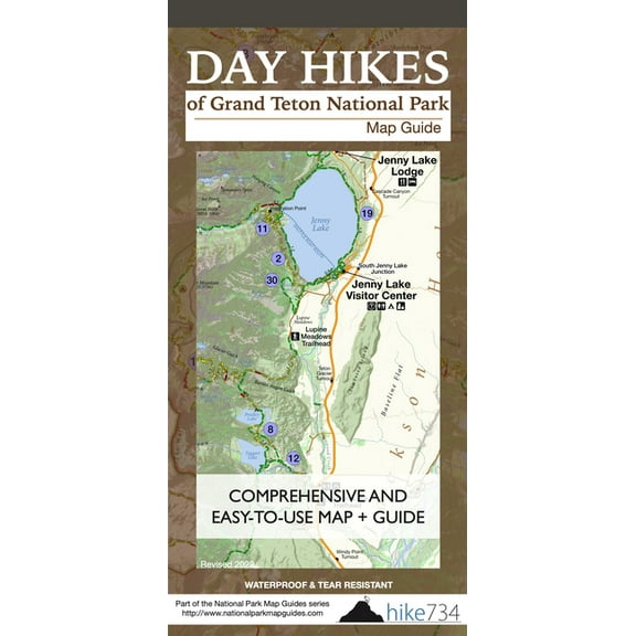 Day Hikes of Grand Teton National Park: Map Guide, (Paperback)