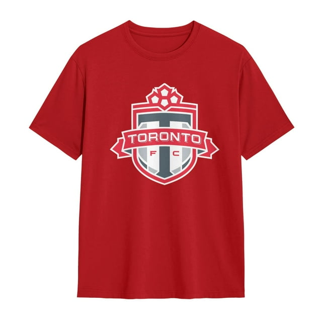 T-Shirt Basique à Manches Courtes en Coton pour Hommes Toronto Fc pour Usage Quotidien
