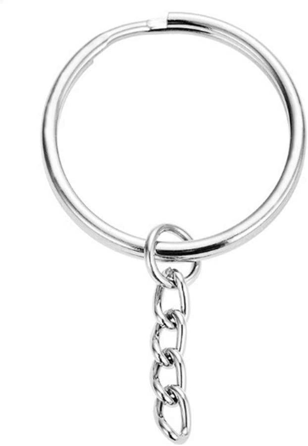 60 Pcs Flat Key Chains Rings, Silver Metal Key Rings Algeria
