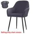 thumbnail image 1 of Chaise Haute Anti-Boulochage Anti-Rides pour Maison Hôtel Salle à Manger Douce et Confortable Récupération Gris Foncé, 1 of 9