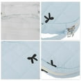 thumbnail image 3 of Unique Bargains Heart-shaped Embroidered Bow Makeup Bag for Travel Blue Polyester, 3 of 6
