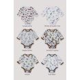 thumbnail image 4 of KaWaii Baby Unisex Bamboo & Organic Cotton Bodysuit, Stretchy & Comfy for babies 3-6 Months, 6-Pack, 4 of 12