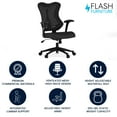 thumbnail image 3 of Flash Furniture Kale Ergonomic High-Back Swivel Office Chair with Adjustable Seat Height, Black, 3 of 20