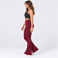thumbnail image 5 of Carlikeit Women's Flare Leggings High Waisted Yoga Workout Pants with Cargo Pockets No Front Seam High Stretch Quick Dry Bootcut Leggings, 5 of 7