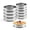 Silver-(4+3.2) Inch-10PCS, variant on Crumpet Rings 10pack English Muffin Ring Outer Diameter 4 Inch+3.2inch Food-grade Stainless Steel Tart Rings. More Convenient To Take The Food Of Bakery Mold.