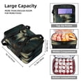 thumbnail image 3 of Butterfly Double Layered Insulated Refrigerated Lunch Bag with Two Compartments - Large Capacity 7.1x11.4x16.1 Inches - Hand-Carry Lunch Bags, 3 of 6