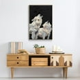 thumbnail image 6 of Midnight Wolves Framed Premium Gallery Wrapped Canvas - Ready to Hang - 27 x 41 - Natural Wood Floating Frame, 6 of 9