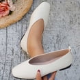 thumbnail image 2 of YHAJDS Closed Toe Flats for Women Solid Color Slip On Loafer Mules Low Heel Dress Office Walking Shoes, 2 of 10