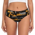 thumbnail image 1 of Fotbe Yellow Excavator Calzones Estampados para Mujer – Ropa Interior de Algodón, Cómoda, Suave y Elástica-X-Small, 1 of 6