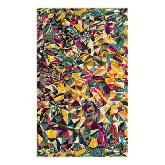 Unique Loom Estrella Collection Area Rug - Gracia (3' 3" x 5' 3" Rectangle Multi/Beige)