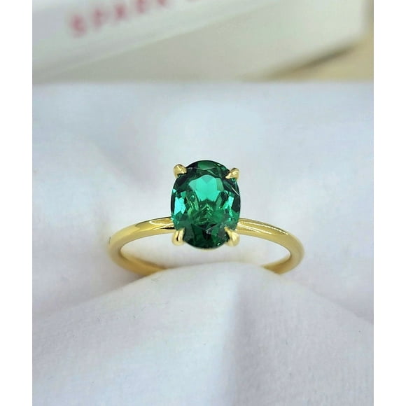 Colombian Emerald ring, Handmade Emerald Anniversary Ring For Girlfriend, Unique Natural Emerald Ring, Special Emerald Ring