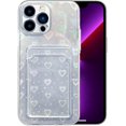thumbnail image 1 of Láser De Corazón De Amor Con Soporte Para Ranura Para Tarjeta Estuche Transparente Para Teléfono Lindo Y Divertido Compatible Con Estuche Para Iphone (iphone 13pro) - Iphone 13pro, 1 of 5