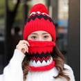 thumbnail image 6 of Kayannuo Scarfs for Women Warm Womens Winter Scarf Sets Womens Earmuffs Add Flocking Thermal Cycling Warm Winter Hat Knitting Scarf Hat, 6 of 6