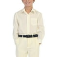 thumbnail image 2 of Boy's Regular Fit Long Sleeve Standard Cuff Pocket Uniform Casual Dress Shirt, 2 of 3