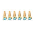 thumbnail image 4 of TOPINCN 6Pcs Brass Made Guitar Bridge Pins with Crystal Glass Dot Decor Music Instrument Parts, Musical Instrument Part, Acoustic Guitar Bridge Pin, 4 of 7
