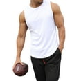 thumbnail image 2 of Franhais Men Sports Tank Top Sleeveless Round Neck Solid Color Tops Running Fitness Tops for Men, 2 of 4