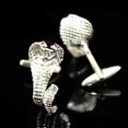 thumbnail image 1 of Silver Mens Stainless Steel Snakes Cufflinks for Shirt with Box - Hand Crafted Perfect Gift, 1 of 1