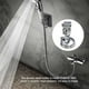 thumbnail image 3 of Bearachild Soporte de cabezal de ducha de mano montado en la pared sin soporte de perforación conector de manguera de superficie lisa al vacío Juegos de accesorios de baño 10.5 cm, 3 of 6