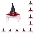 thumbnail image 3 of Naiovety Sombrero de de Halloween: destaque en la fiesta de disfraces con sombreros de livianos y exquisitos para Halloween rojo rojo 10Conjunto, 3 of 6