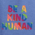 thumbnail image 6 of Wild Bobby, Be A Kind Human Positive Inspirational Slogan Inspirational/Christian Men Graphic Tee, Vintage Heather Blue, Large, 6 of 6