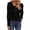 #03 Black 【PICK YOUR FAVORITES & STOCK UP】, variant on Women's Casual Solid Color Round Neck Long Sleeve Button Down Tops Shirts Blouses Loose Fit Tunic Tee Soft Breathable for Business Office Work Vacation Travel Outfits Fashion Essential Gift for Ladie