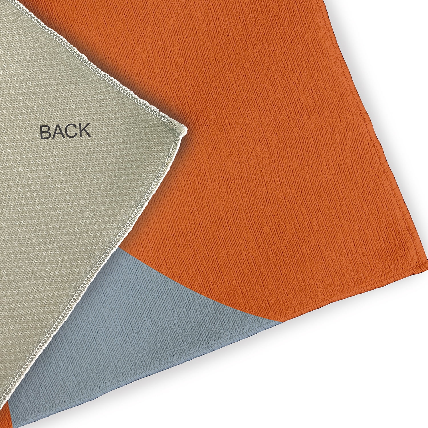 18" x 30" Simply Daisy Bold Flower Modern & Contemporary Chenille Area Rug, Perfect Orange