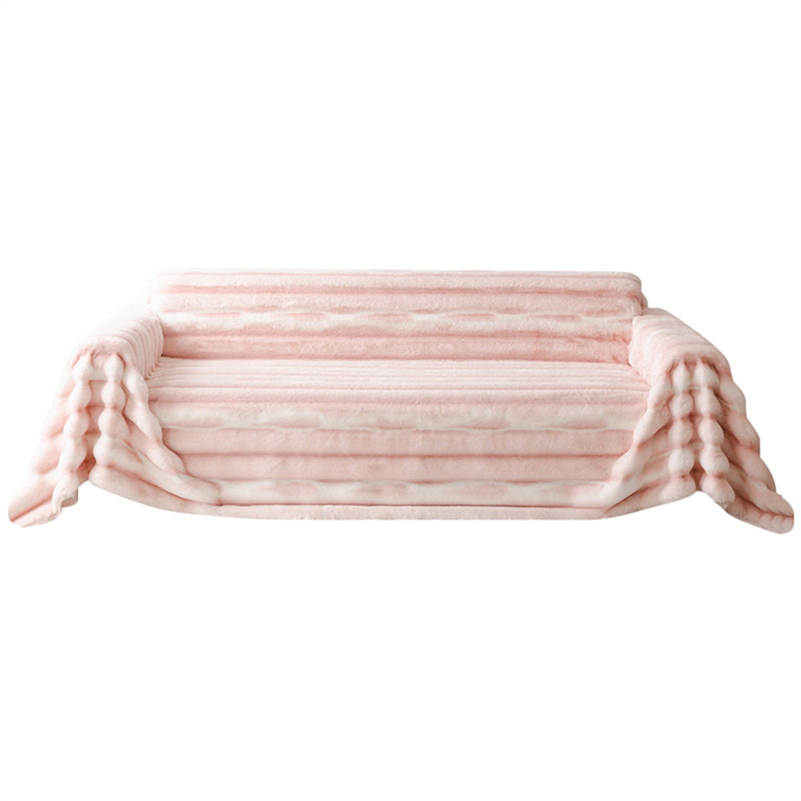 Universal Sofa Cover In Pink K|Tie Dye Plush Sofa Cover 1 Count Soft Comfortable Sofa Slipcover Sofa Protector For Home Living Room Bedroom Hotel Dormitory Decor