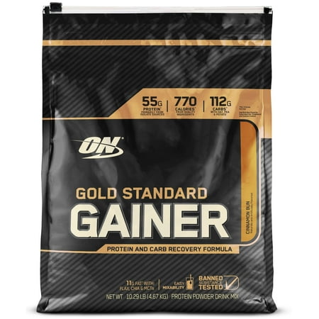 Optimum Nutrition Gold Standard Gainer, Cinnamon Bun, 10.29 Lb