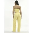 thumbnail image 2 of No Boundaries Tube Top and Cargo Sweatpants Set, 2-Piece, Women's, 2 of 2