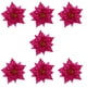 thumbnail image 1 of EeaseMX 7 piezas de flores artificiales decorativas con purpurina navideña., 1 of 8