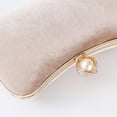 thumbnail image 4 of Light color Bolso de hombro de noche para mujer, bolso de mano de terciopelo nupcial, para fiesta, graduación, boda, bolso cruzado, 4 of 5