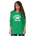thumbnail image 3 of Control Freak Controller Geek Gamer Long Sleeve TShirt Men Women Brisco Brands S, 3 of 6