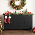 thumbnail image 2 of Heynemo 60" Sideboard with Storage, Accent Buffet Cabinet with Adjustable Shelves, Perfect for Entryway, Living Room, Dining Room, Bedroom, Black, 2 of 10