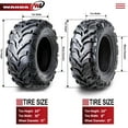 thumbnail image 4 of WANDA Solid Mud ATV Tires 24x8x11 & 24x10x11 fit 2004 Kawasaki Bayou 300, 4 of 5