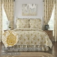 thumbnail image 4 of VHC Brands Dorset, Farmhouse Quilt Reversible Floral, King, Gold, 105x95, 4 of 4
