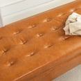 thumbnail image 6 of Solid Wood Legs Storage Ottoman Bench Easy Assembly Entryway & Bedroom Furniture Stylish & Practical, 6 of 14