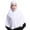 White, variant on Hijab, Muslim Women's Stretchy Hijab, Solid Color 80Cm Pull on Scarf, Crystal Hemp Hijab for Women, Daily Prayers, Comfortable & Breathable, Modest Fashion Baberdicy, Ideal for Women