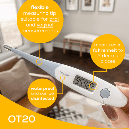 Beurer - Basal Pregnancy Planning Thermometer - White/Purple
