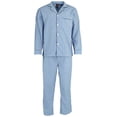 thumbnail image 2 of Hanes Men's and Big Men's Long Sleeve Long Leg Woven Pajama Set, 2-Piece, 2 of 3