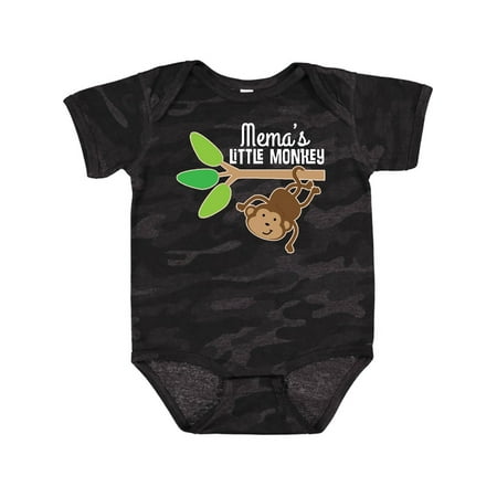 

Inktastic Mema Little Monkey Grandchild Gift Baby Boy or Baby Girl Bodysuit