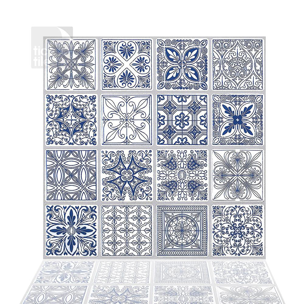 10 Tiles Magictiles 10.65 x 10 Peel and Stick Kitchen Backsplash Wall Tile