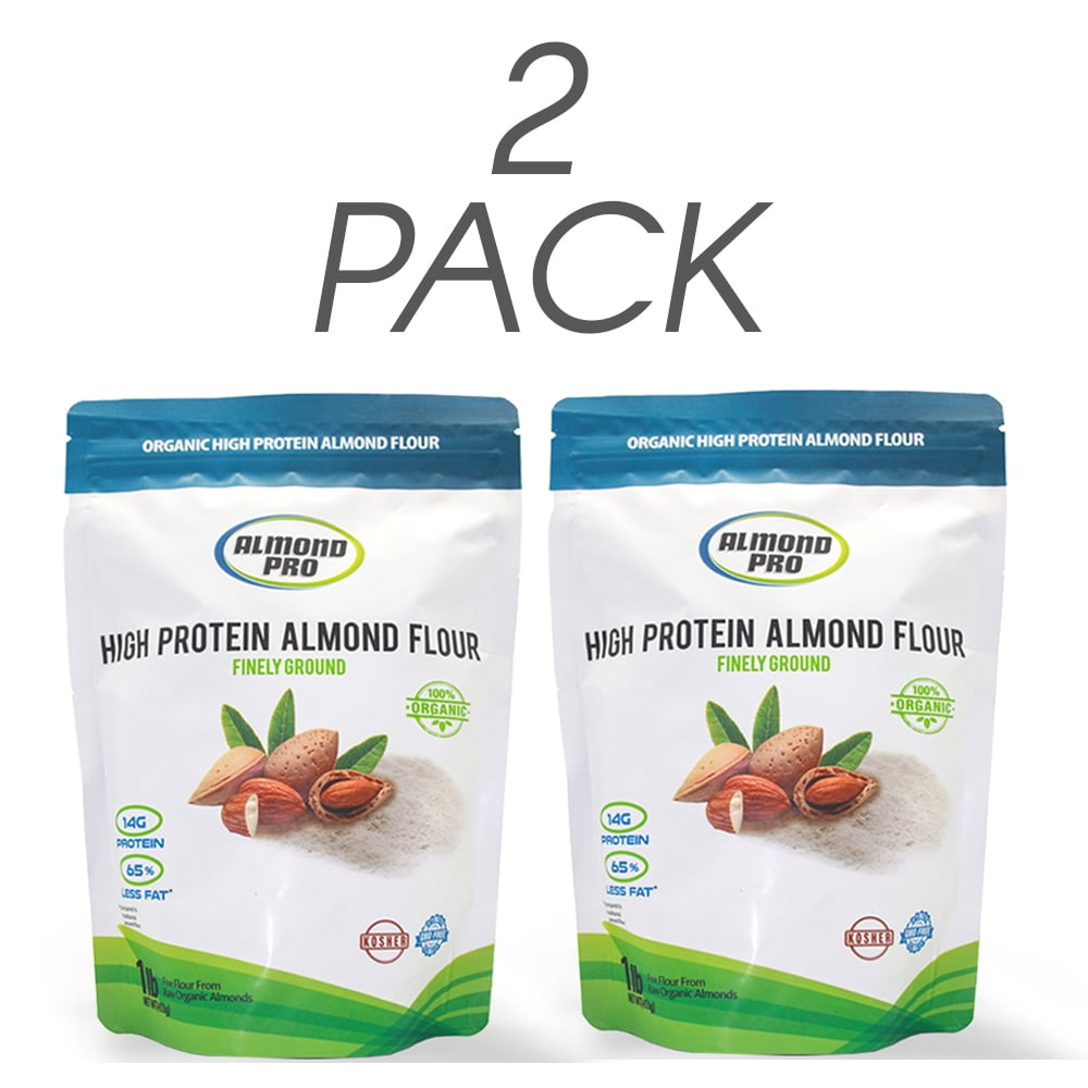 Almond Pro Organic High Protein Almond Flour, Organic, Low Fat, Kosher