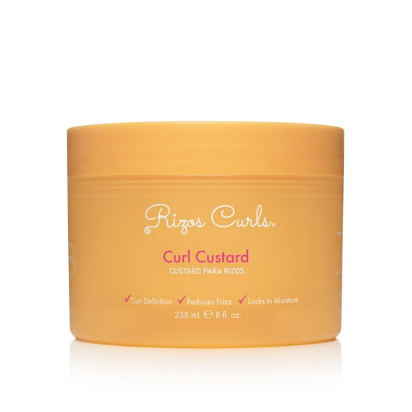 Rizos Curls Curl Custard, Defines Curls, Reduces Frizz, Locks in Moisture, Medium Flexible Hold for Bouncy Curls