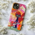 thumbnail image 5 of Retro Cat Guitar Phone Case, Colorful Artistic Protective Cover for iPhone 17 16 15 14 13 12 11 Pro Max Plus Mini, 5 of 6